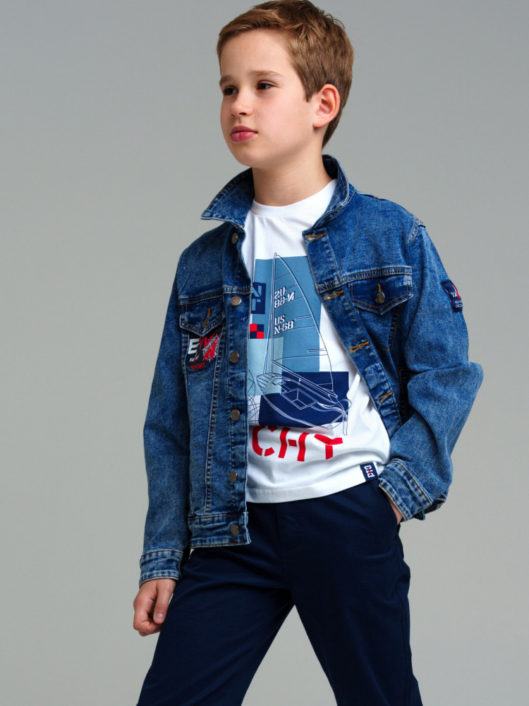 Куртка джинсовая для мальчиков | Yacht Crew | PlayToday
