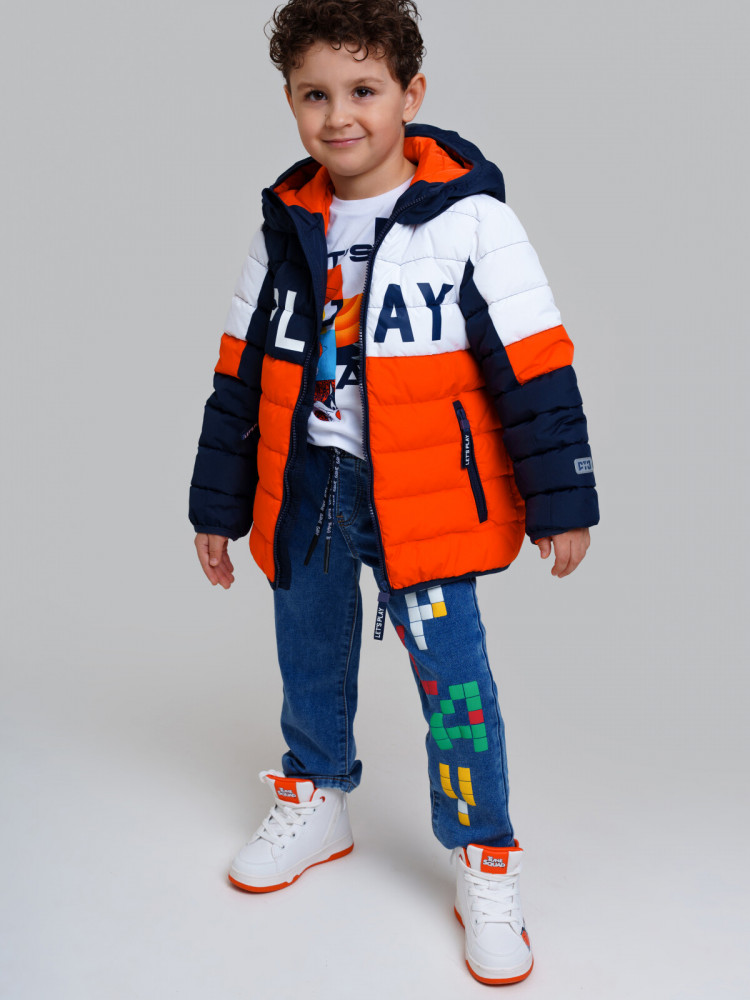 Куртка с полиуретановым покрытием для мальчиков | BAll | PlayToday