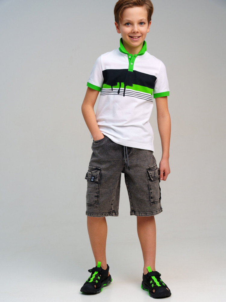 Шорты джинсовые для мальчиков | Play & Joy | PlayToday