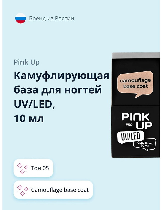 Покрытие для ногтей базовое камуфлирующее «Camouflage Base Coat», оттенок 05 | PRO | Pink Up