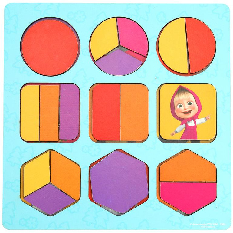 Рамка-вкладыш «Маша и Медведь» | Маша и Медведь | Буратино