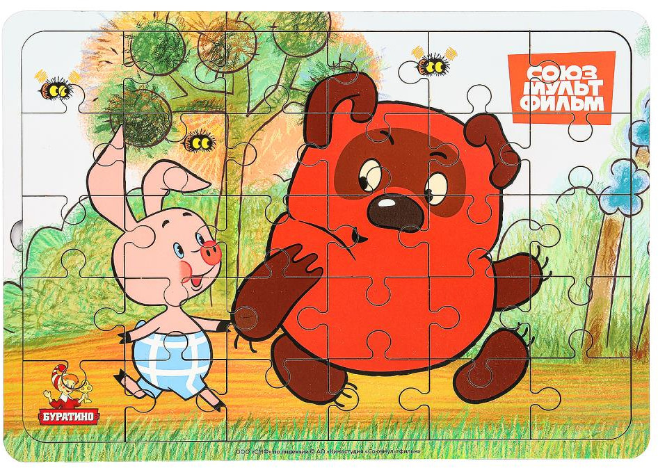 Игрушка-пазл с рамкой «Союзмультфильм» | Союзмультфильм | Буратино