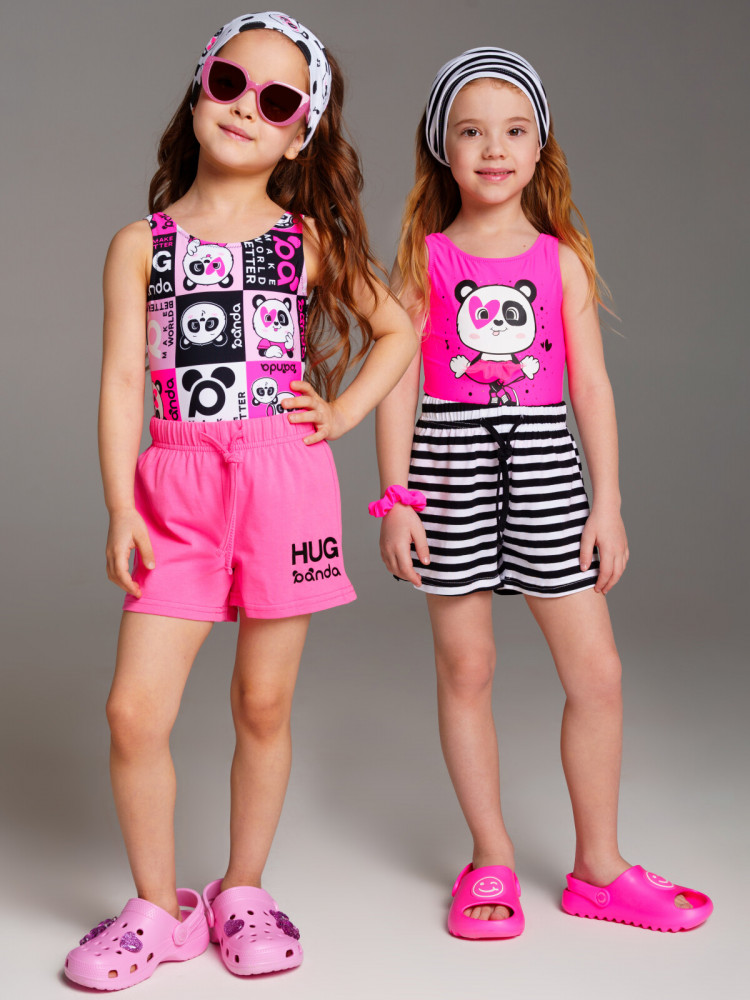 Комплект шорт для девочек | Panda band | PlayToday