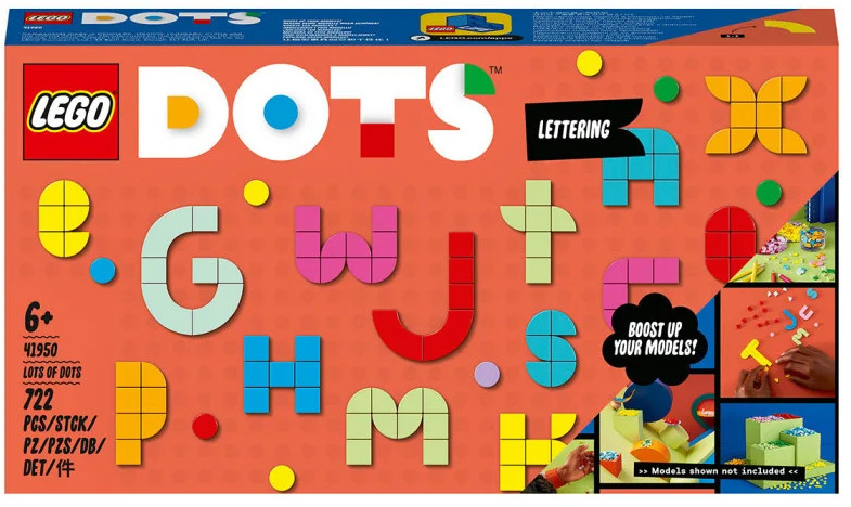 Конструктор DOTS 41950 Большой набор тайлов: буквы. Lots of DOTS – Lettering | LEGO (ЛЕГО)