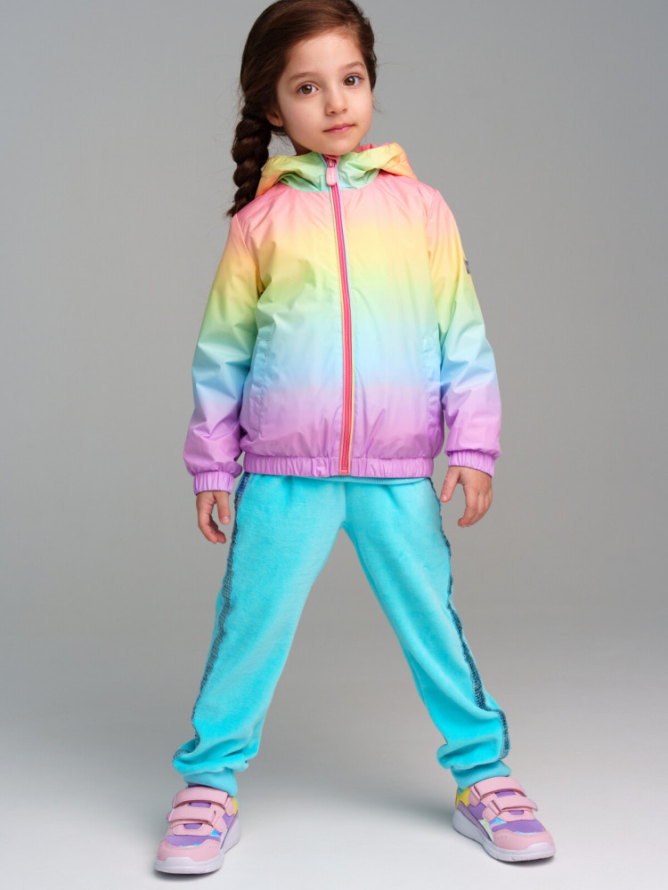 Ветровка с полиуретановым покрытием для девочек | Mermaid | PlayToday