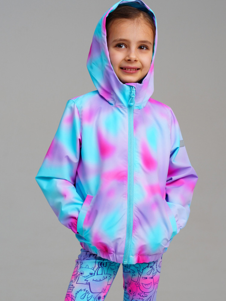Ветровка с полиуретановым покрытием для девочек | Monstric | PlayToday