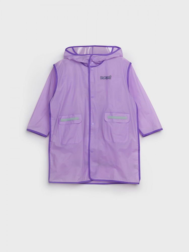 Дождевик из полимерного материала для девочек | Monstric | PlayToday