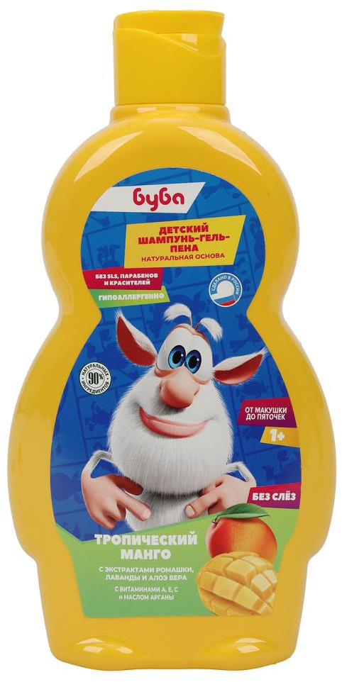 Шампунь-гель-пена детский «Тропический микс» | Буба | Заботливая мама