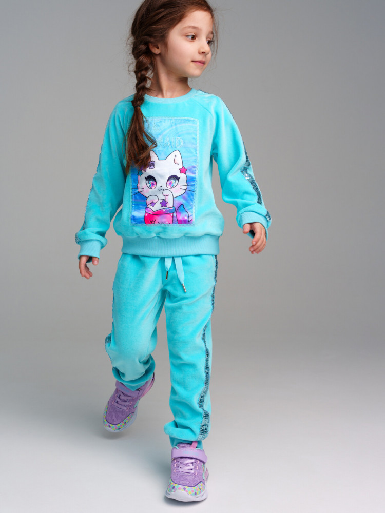 Комплект для девочек: толстовка, брюки | Mermaid | PlayToday
