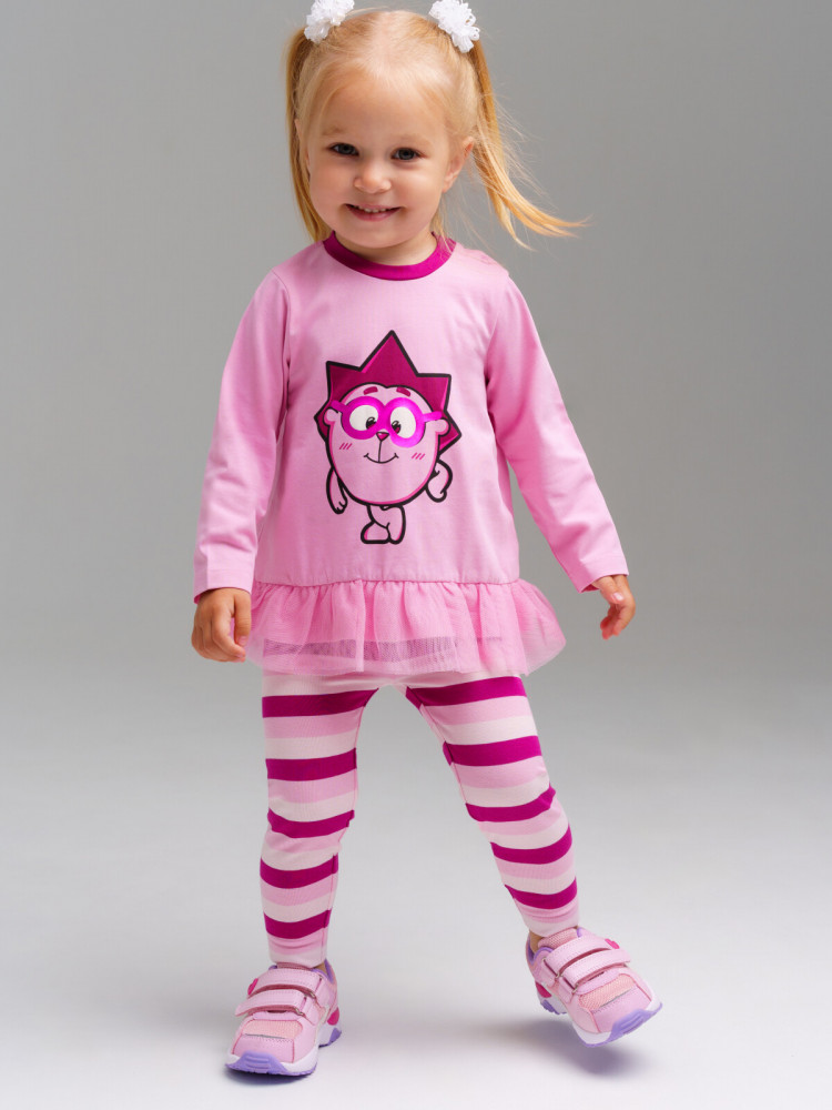 Комплект для девочек: туника, легинсы | Смешарики | PlayToday