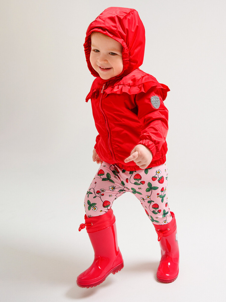 Куртка детская с полиуретановым покрытием для девочек (ветровка) | Yum, yum | PlayToday