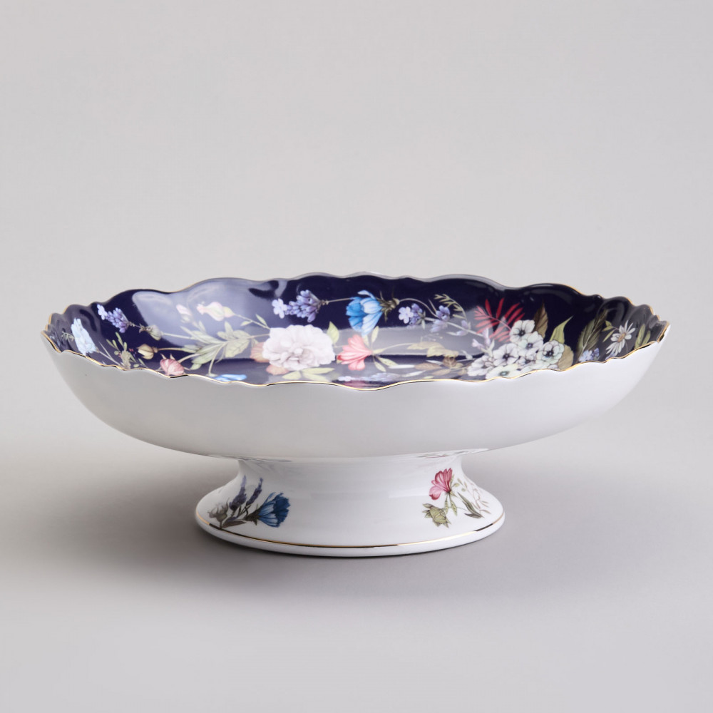 Фруктовница на ножке «Belle. Кобальт» | Belle | Lefard