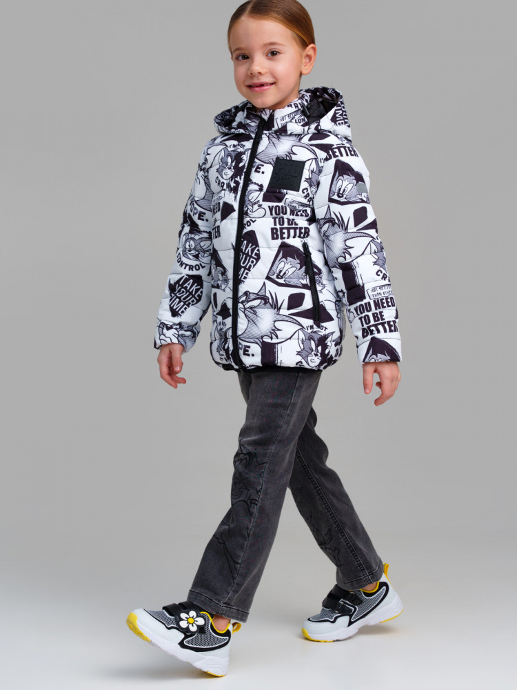 Куртка с полиуретановым покрытием для девочек | Play & Joy | PlayToday