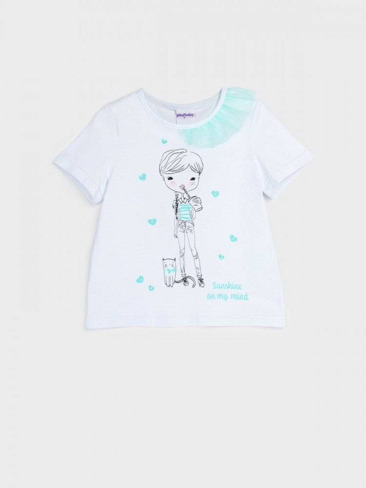Футболка для девочек | BONJOUR | PlayToday