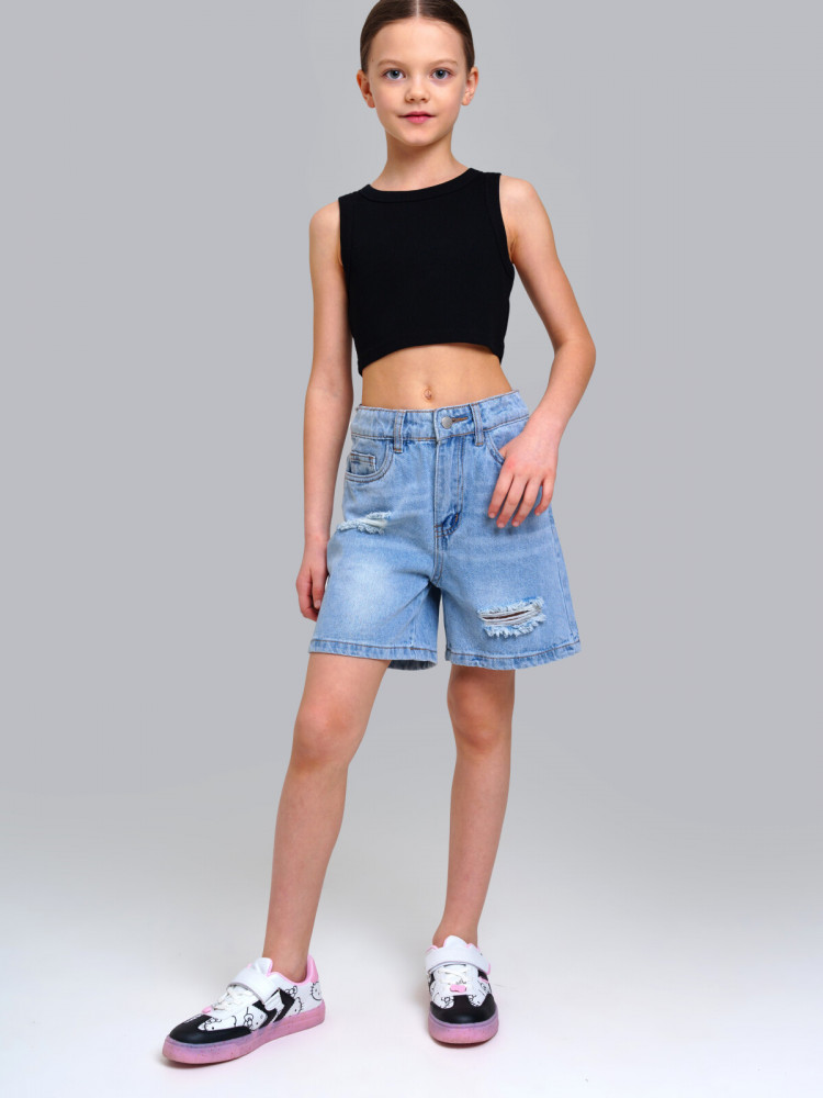 Шорты джинсовые для девочек | Ai | PlayToday