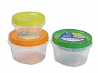 Контейнер круглый для хранения продуктов (2 шт), цвет в ассортименте