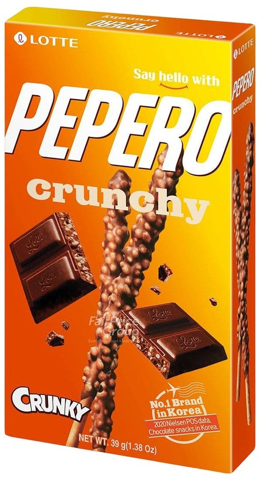 Соломка в шоколадной глазури «Pepero Crunky» | Lotte