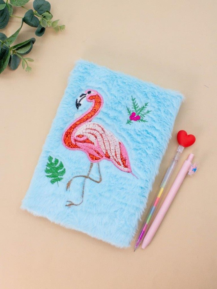Блокнот плюшевый «Flamingo» | Toki