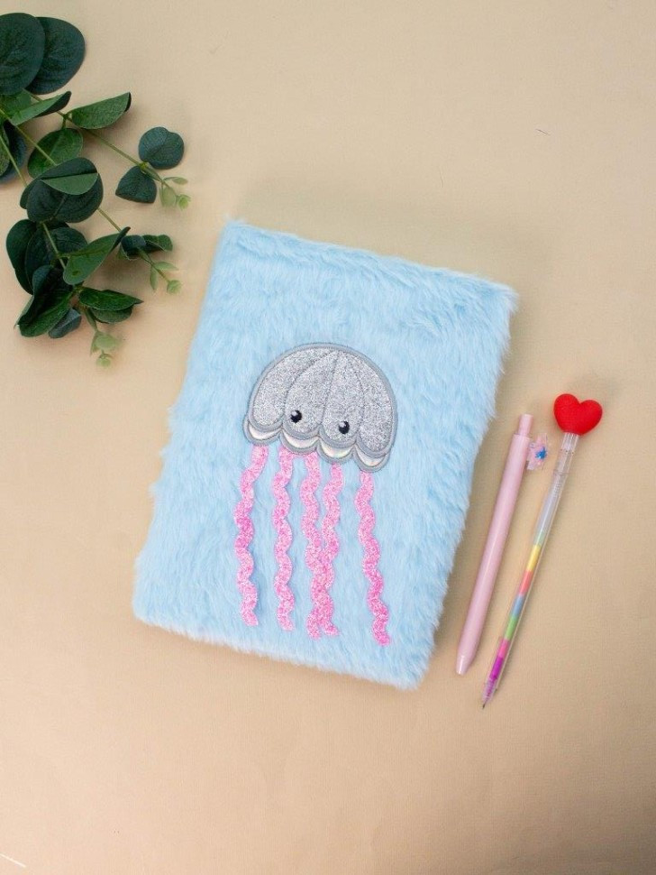 Блокнот плюшевый «Jelly fish» | Toki