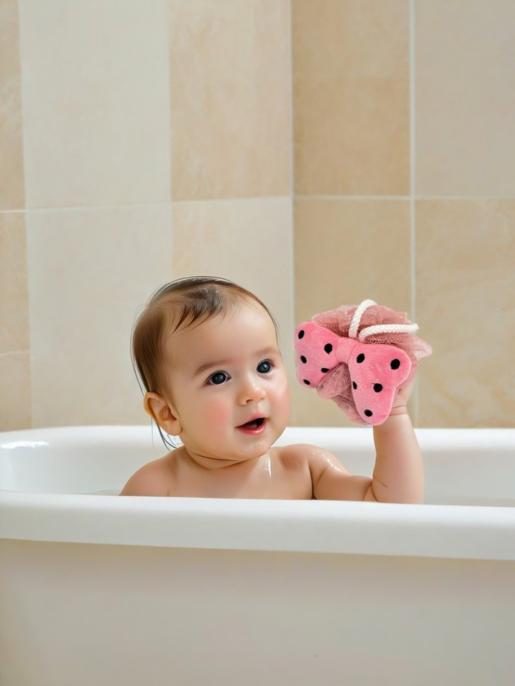 Мочалка-игрушка для душа «Pea print» | Toki