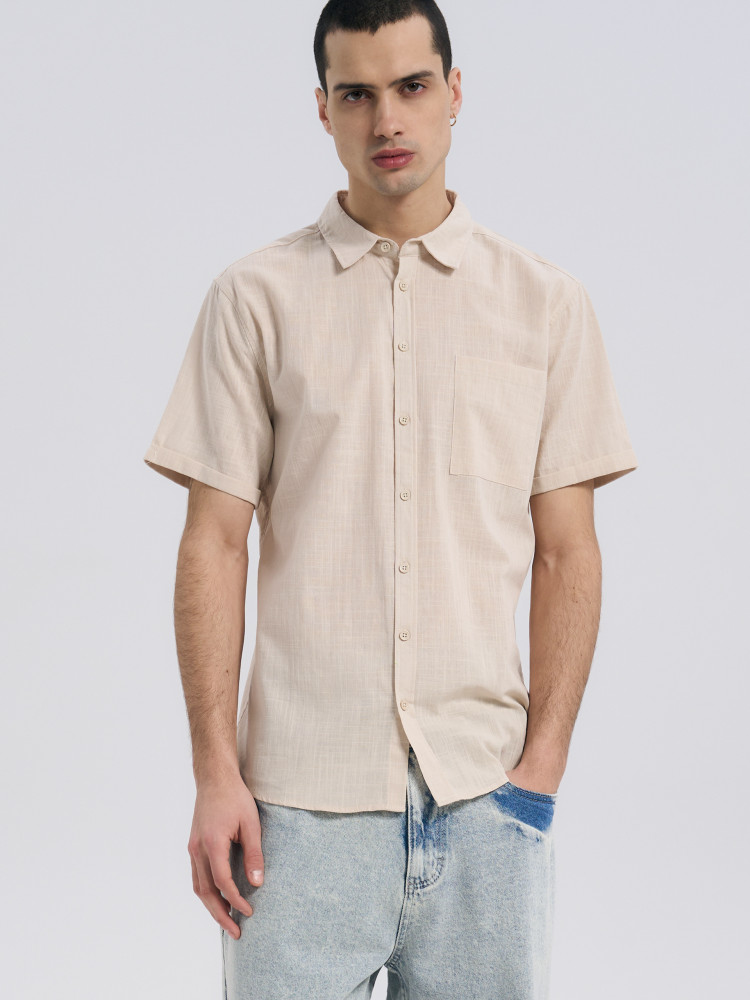 Рубашка мужская с коротким рукавом | ТВОЕ