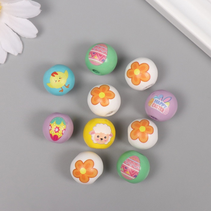 Бусины для творчества из дерева «Пасха» | Арт Узор