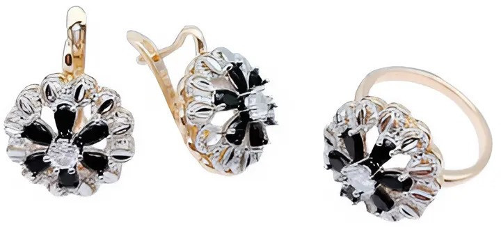 Комплект украшений с кристаллом женский | Tuimedaq