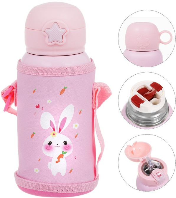 Термос детский с кружкой «Кролик»