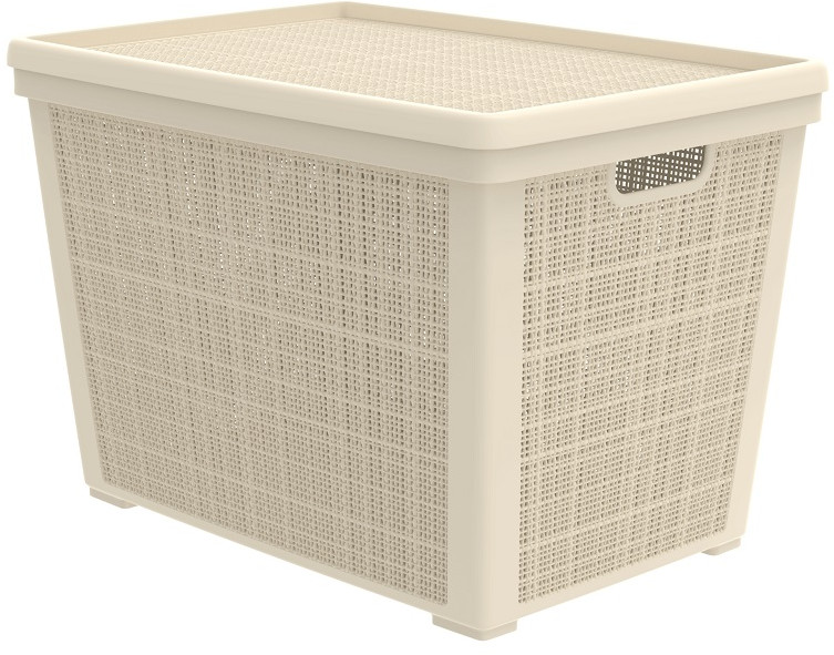 Корзина с крышкой «Лён» | Альт-Пласт