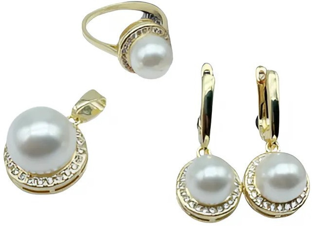 Комплект украшений с жемчугом женский | Tuimedaq