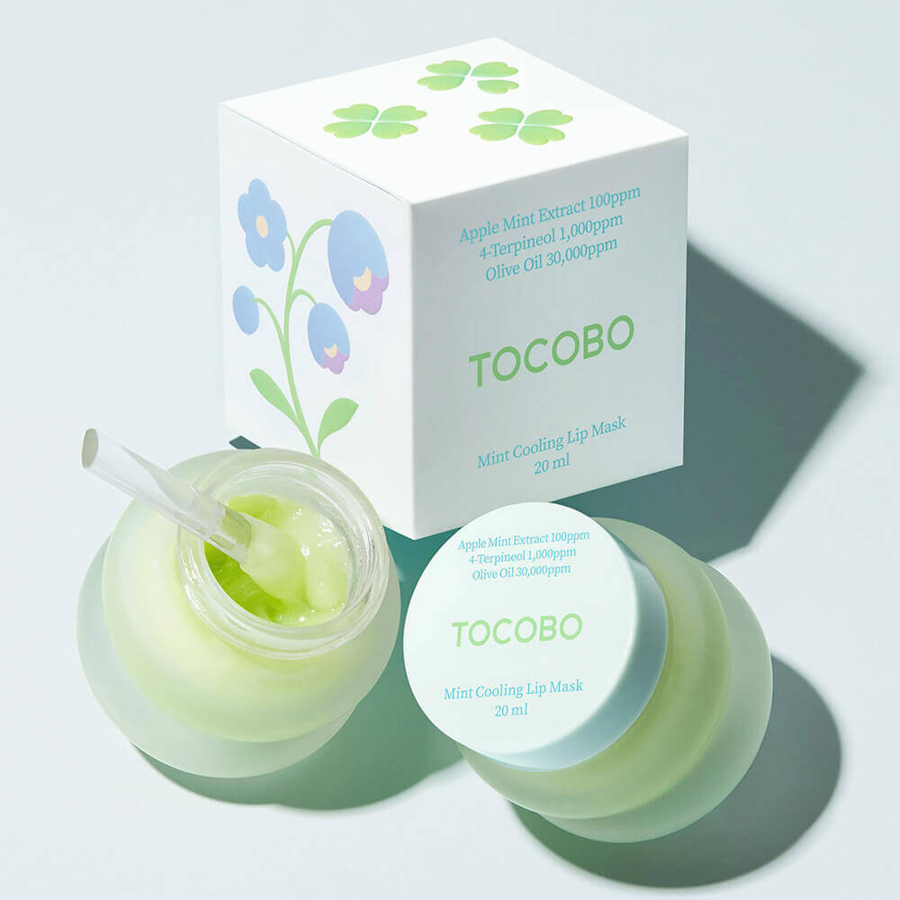 Ночная охлаждающая маска для губ с мятой «Mint Cooling Lip Mask» | Tocobo