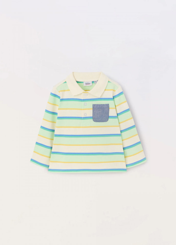 Лонгслив-поло для мальчиков | Blukids