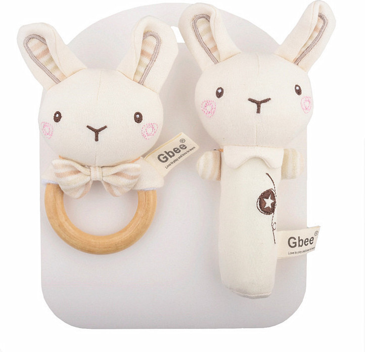 Набор мягких погремушек «Зайки» | Gbee