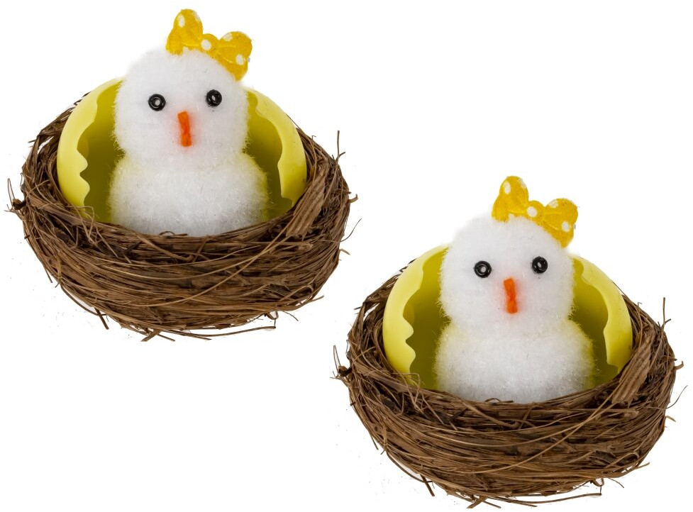 Набор фигурок декоративных «Гнездо пасхальное» | Пасхальный декор «Солнечный зайчик» | Remeco club