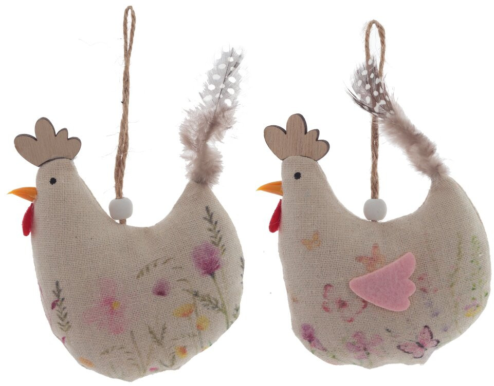 Набор фигурок подвесных «Курочка» | Пасхальный декор «Сиреневый сад» | Remeco club