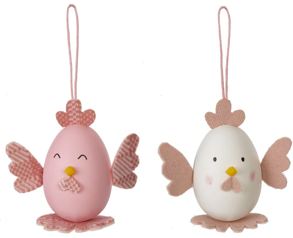 Набор фигурок подвесных «Яйцо» | Пасхальный декор «Розовое облако» | Remeco club