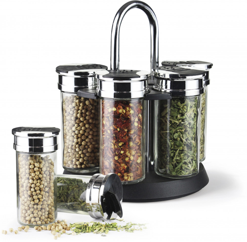 Набор для специй и приправ на подставке | Fissman