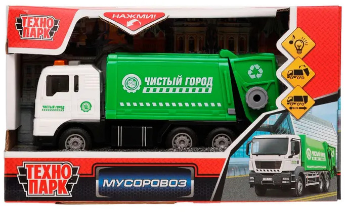 Пластиковая модель «Мусоровоз» | Технопарк