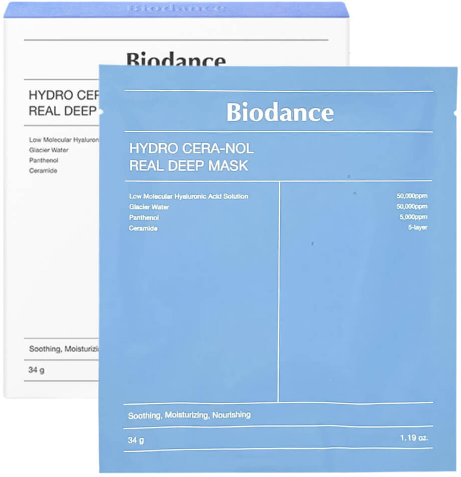 Набор гидрогелевых масок с церамидами «Hydro Cera-Nol Real Deep Mask» | Biodance