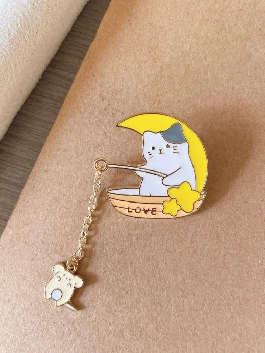 Значок «Moon fishercat» | iLikeGift