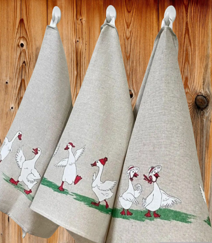 Комплект кухонных полотенец «Гуси»
