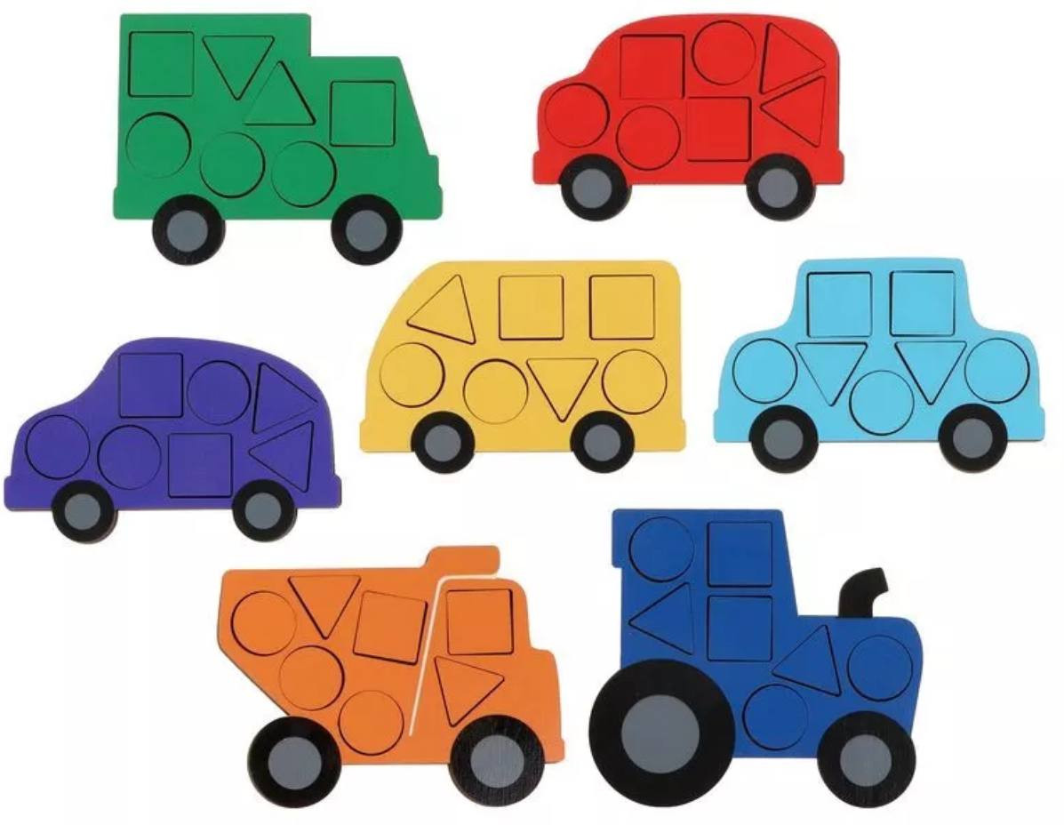 Вкладыши-мозаика «Машинки» | Mapacha