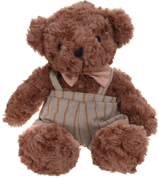 Игрушка мягкая «Мишка в полосатом комбинезоне» | Curls | Gulliver