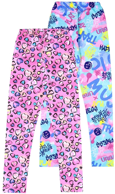 Комплект легинсов для девочек | Лужок | Апрель