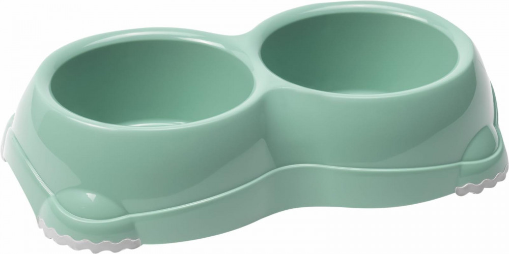 Миска для собак двойная нескользящая Medium | Smarty Double | Moderna