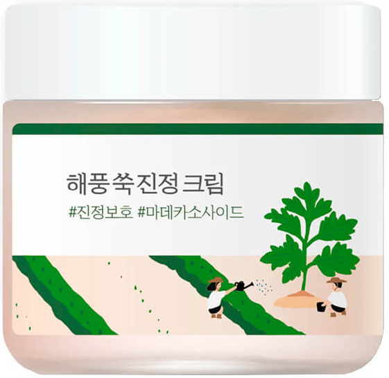 Успокаивающий крем для лица «Mugwort Calming Cream» | Round Lab