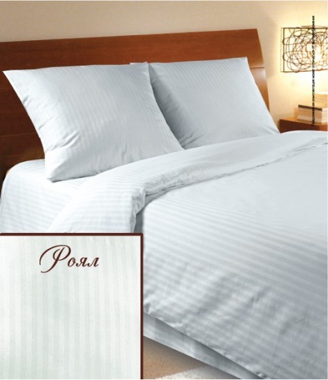 Комплект постельного белья «Роял» (семейный, сатин-люкс, 2 наволочки 70х70 и 2 наволочки 50х70) | Stripe-Sateen | НордТекс