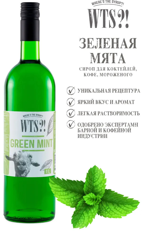 Сироп «Green Mint. Зелёная мята» | WTS?! Where's the Syrup?!