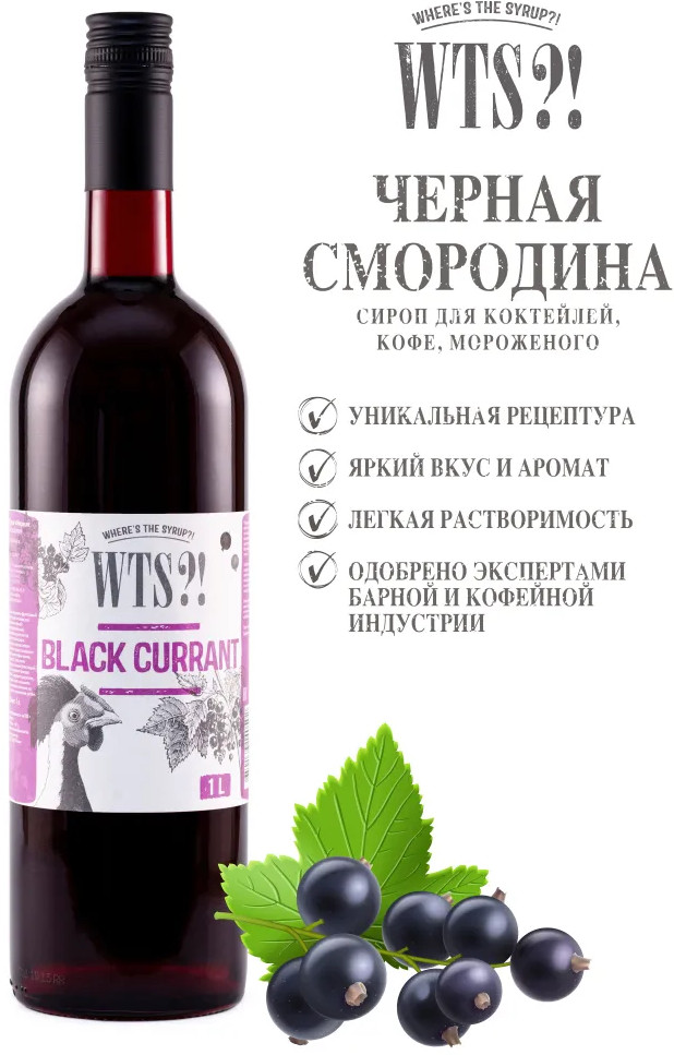 Сироп «Black Currant. Черная смородина» | WTS?! Where's the Syrup?!