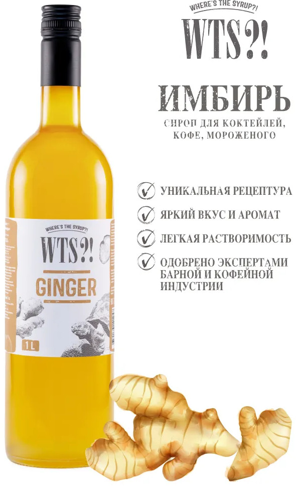Сироп «Ginger. Имбирь» | WTS?! Where's the Syrup?!